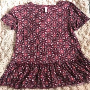MAROON/PINK TOP